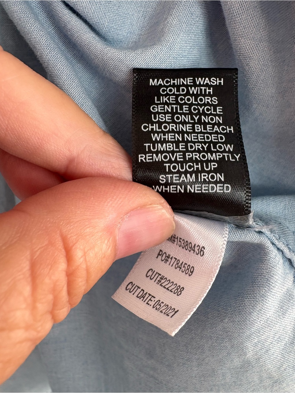TORRID Star Print Chambray Denim Button-Down Shirt Size 1 (14) — REFINED FIT!!! - Picture 10 of 12